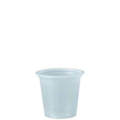 Polystyrene Portion Cups, 1 1/4 oz, Translucent, 2500/Carton